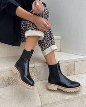 Load image into Gallery viewer, Oak Leather Boot - Black Shine