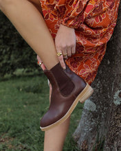 Load image into Gallery viewer, Clemmie Leather Boot - Chocolate