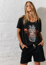 Load image into Gallery viewer, Sunny Days Black Tee