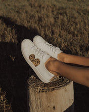 Load image into Gallery viewer, Heart Leather Sneaker - Leopard Pony