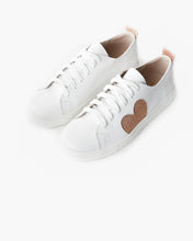 Load image into Gallery viewer, Haven Leather Heart Rose Glitter Sneakers