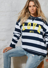 Load image into Gallery viewer, Love Summer Sweat - Navy Stripe