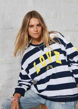Load image into Gallery viewer, Love Summer Sweat - Navy Stripe