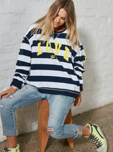 Load image into Gallery viewer, Love Summer Sweat - Navy Stripe