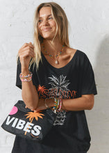 Load image into Gallery viewer, Sunny Days Black Tee
