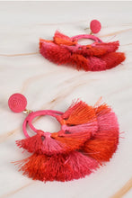 Load image into Gallery viewer, Saige Layered Tassel Earrings