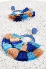 Load image into Gallery viewer, Saige Layered Tassel Earrings