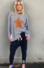 Load image into Gallery viewer, Stripe Slouchy Waffle Top