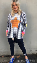Load image into Gallery viewer, Stripe Slouchy Waffle Top