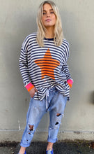 Load image into Gallery viewer, Stripe Slouchy Waffle Top