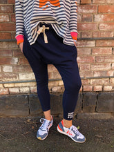 Load image into Gallery viewer, Slouchy Waffle Pant - Navy