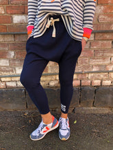 Load image into Gallery viewer, Slouchy Waffle Pant - Navy