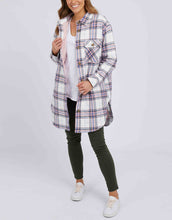 Load image into Gallery viewer, Aster Check Shacket - White/Pink/Blue Check