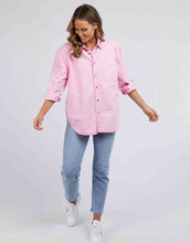 Load image into Gallery viewer, Maggie Denim Shirt - Cherry Blossom