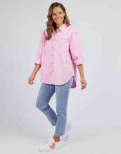 Load image into Gallery viewer, Maggie Denim Shirt - Cherry Blossom