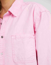 Load image into Gallery viewer, Maggie Denim Shirt - Cherry Blossom