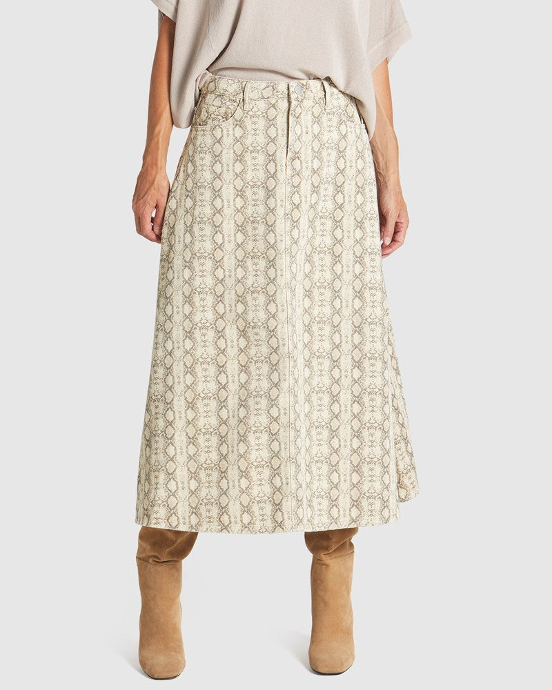 Chameleon Denim Skirt