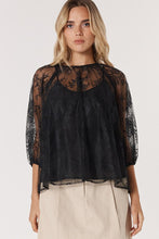 Load image into Gallery viewer, Odyssey Lace Blouse - Black

