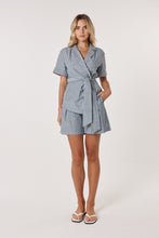 Load image into Gallery viewer, Marina Wrap Anorak - Navy Stripe
