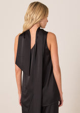 Load image into Gallery viewer, Dahlia Satin One Shoulder Top - Bronze &amp; Black
