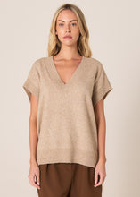 Load image into Gallery viewer, Rae V-Neck Vest - Brown Marle &amp; Black Marle
