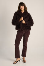 Load image into Gallery viewer, Wynn Cropped Fur Jacket - Chocolate
