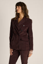 Load image into Gallery viewer, Rhea Velvet Blazer - Chocolate
