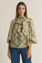 Load image into Gallery viewer, Eve Pussybow Blouse - Moss
