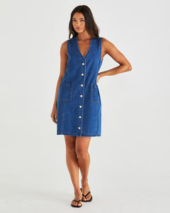 Sabine Denim Vest Dress