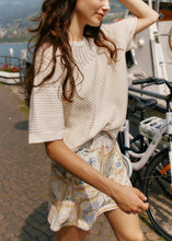 Load image into Gallery viewer, Cherri Tee - Cream, Olive &amp; Black

