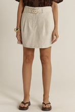 Load image into Gallery viewer, Amara Belted Skirt - Flax
