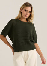 Load image into Gallery viewer, Cherri Tee - Cream, Olive &amp; Black
