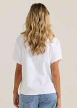 Load image into Gallery viewer, Mira Crochet Tee - White
