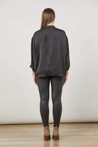 Romance Ruffle Blouse - Onyx