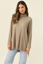 Load image into Gallery viewer, Juno Relaxed Roll Neck Jumper ONE SIZE - Stone
