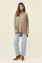 Load image into Gallery viewer, Juno Relaxed Roll Neck Jumper ONE SIZE - Stone
