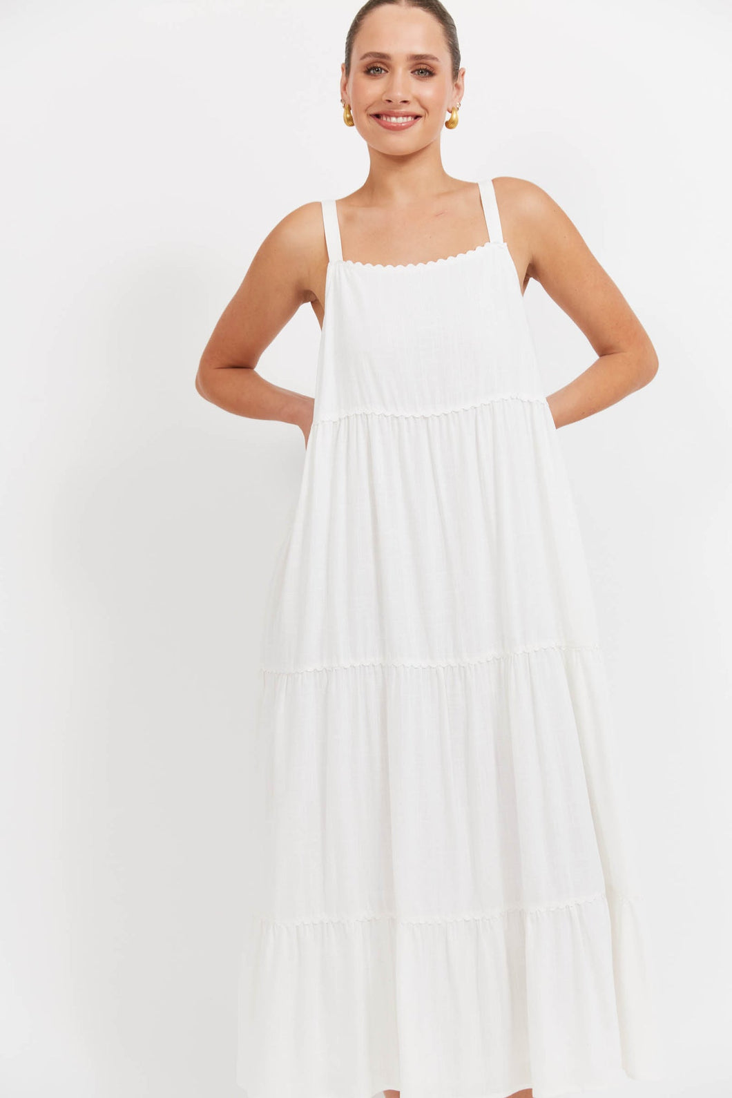 Haiti Tank Maxi Dress - White