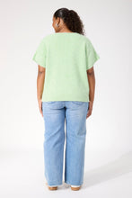 Load image into Gallery viewer, Valenza Knit Vest - Natural &amp; Mint
