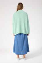 Load image into Gallery viewer, Ottawa Crop Cardigan ONE SIZE - Mint &amp; Pink
