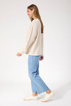 Load image into Gallery viewer, Levi Stripe Long Sleeve Tshirt - Latte &amp; Black
