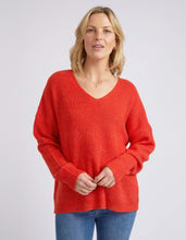 Load image into Gallery viewer, Verity V Neck Knit - Tangello
