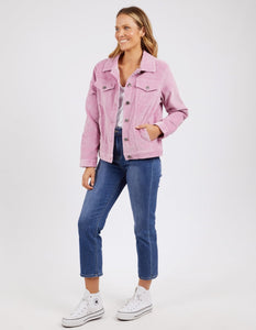 Fleur Cord Jacket - Peony Pink