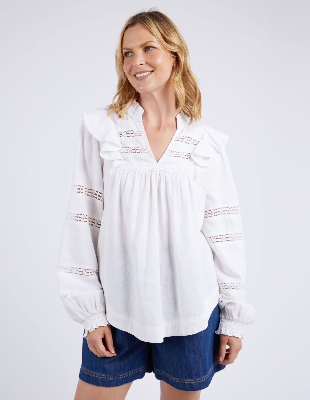 Bonnie Blouse - Marshmallow