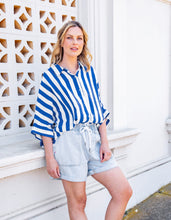 Load image into Gallery viewer, Palermo Stripe Shirt - Blue/Marshmallow
