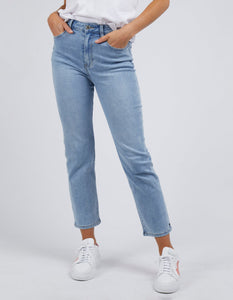 Ada Straight Leg Jean - Light Blue Wash