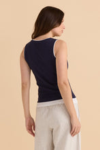 Load image into Gallery viewer, Thea Tank Top - Navy &amp; Red
