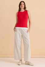 Load image into Gallery viewer, Thea Tank Top - Navy &amp; Red
