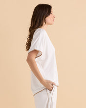 Load image into Gallery viewer, Clara Tee - White/Beige
