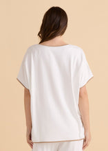 Load image into Gallery viewer, Clara Tee - White/Beige
