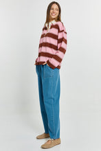 Load image into Gallery viewer, Roland Rugby Top - Pink/Choc
